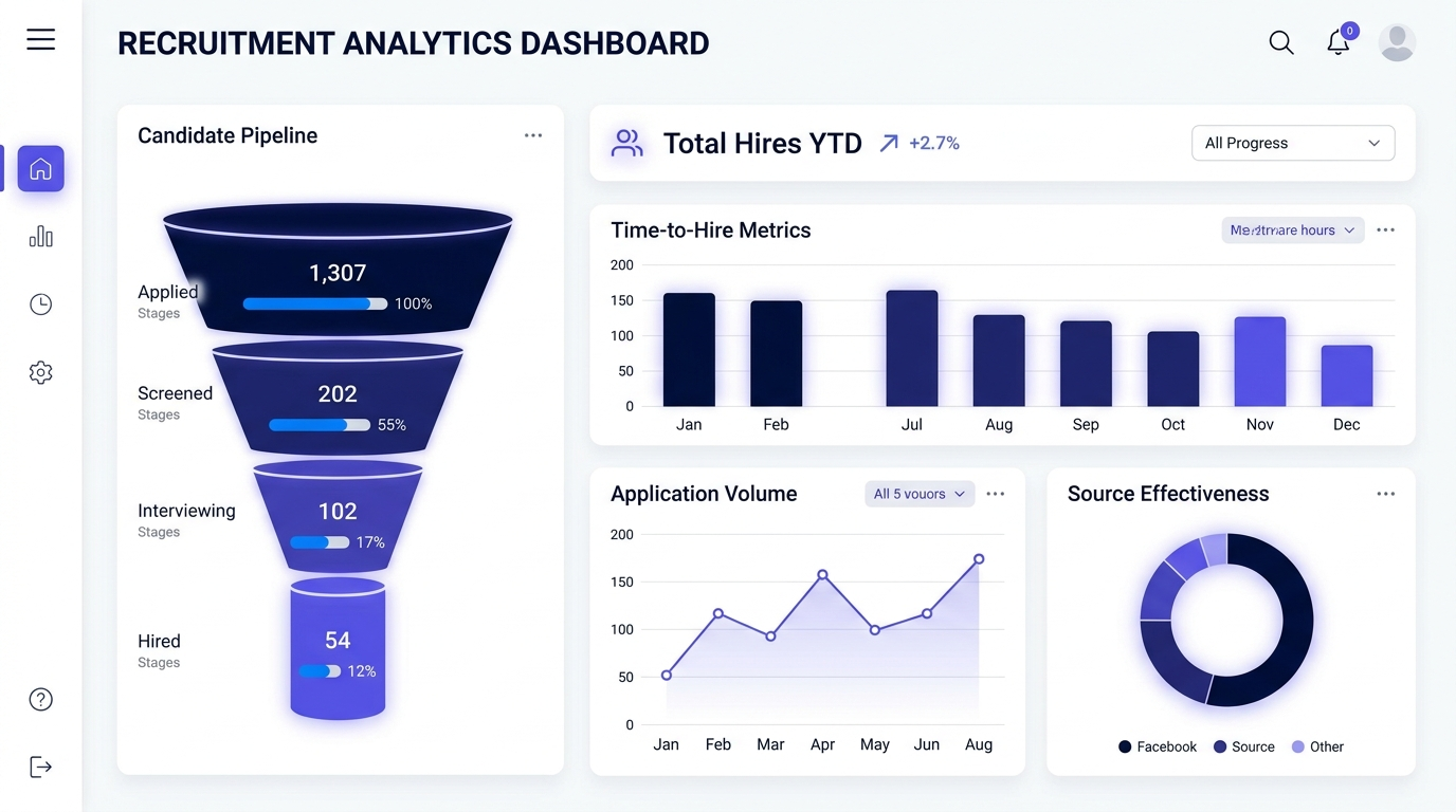 Recruitment analytics dashboard preview